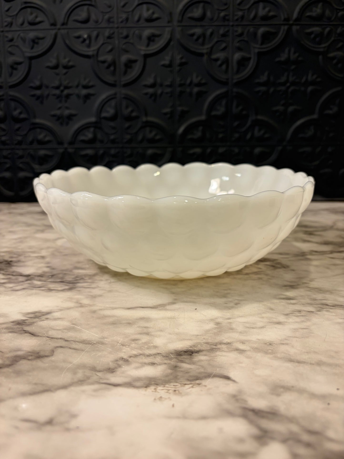 Anchor Hocking Milkglass Bubble Bowl