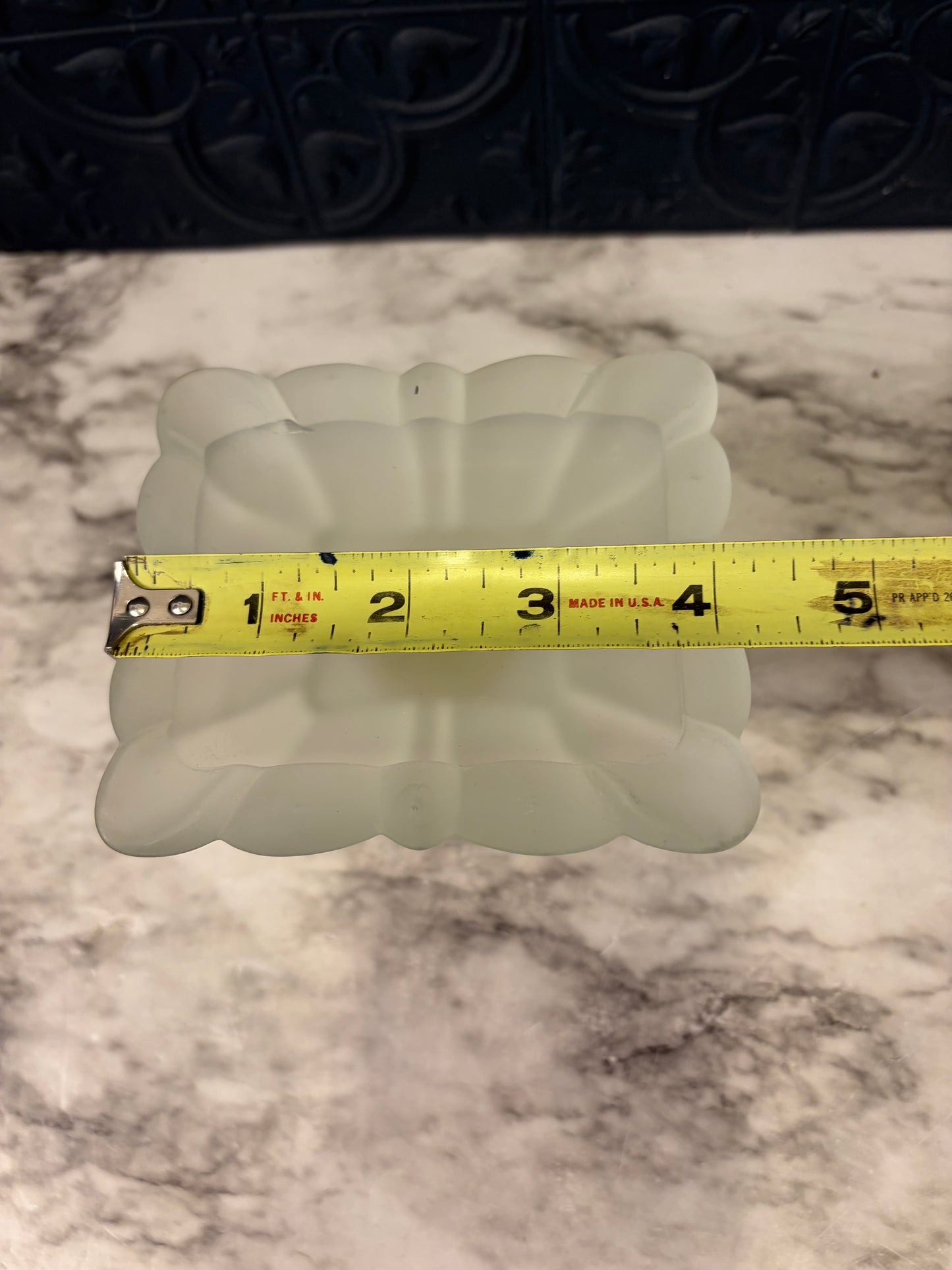 Frosted Satin Pedestal Dish