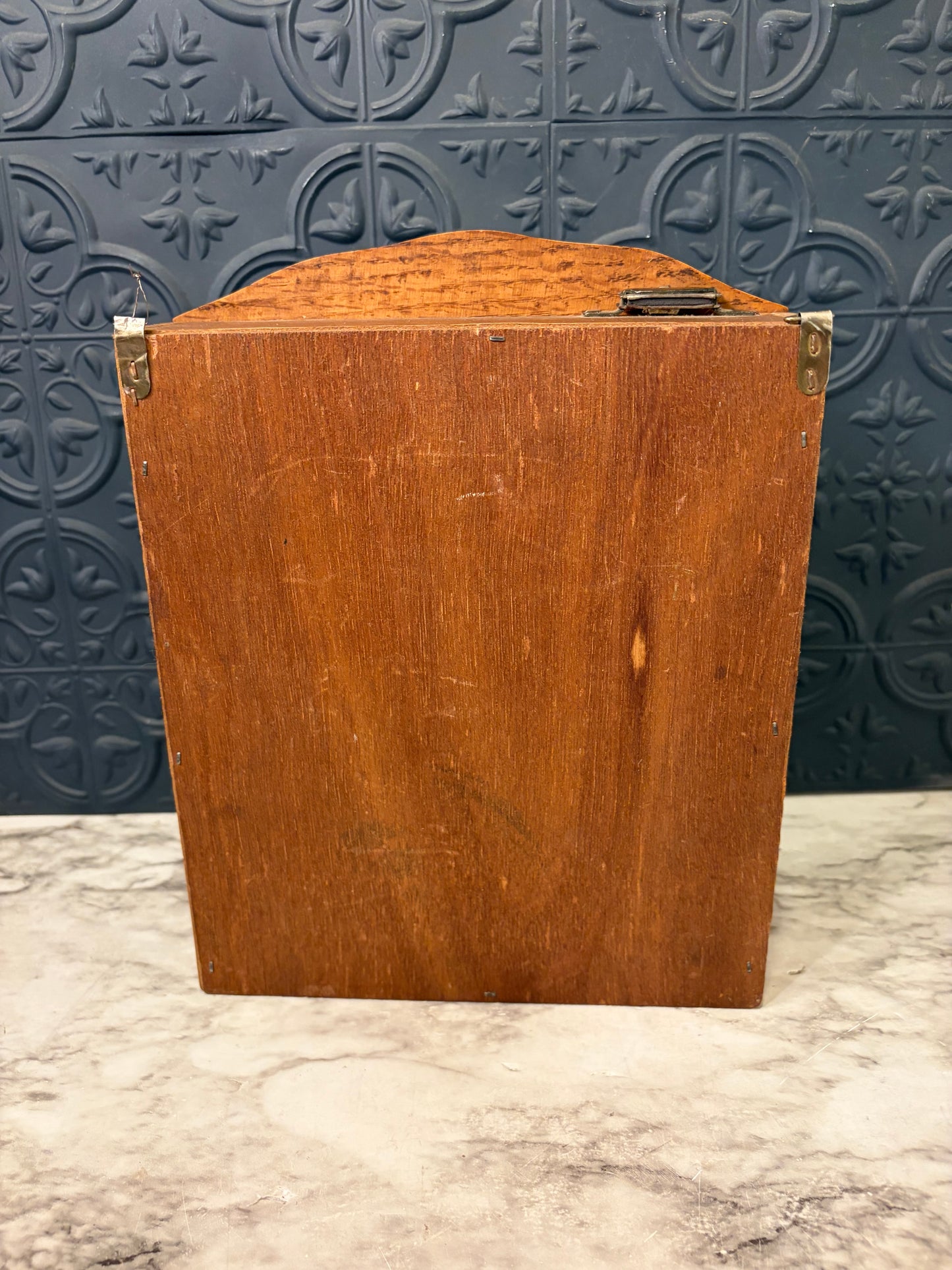 Small Spice Cabinet Faux Stained Glass