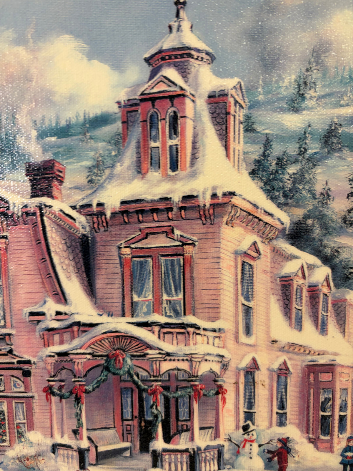 Rocky Mountain Christmas by Marty Bell in Ornate Frame