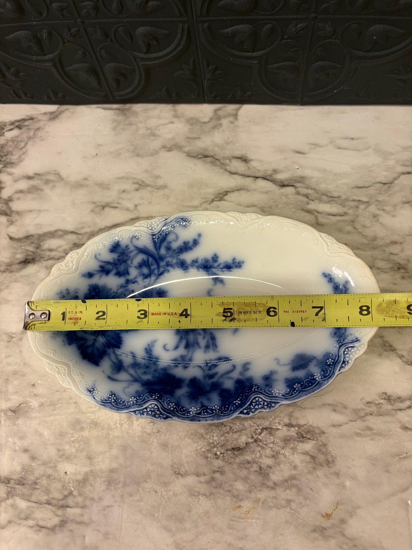 Alfred Meakin Oval Flow Blue Dish