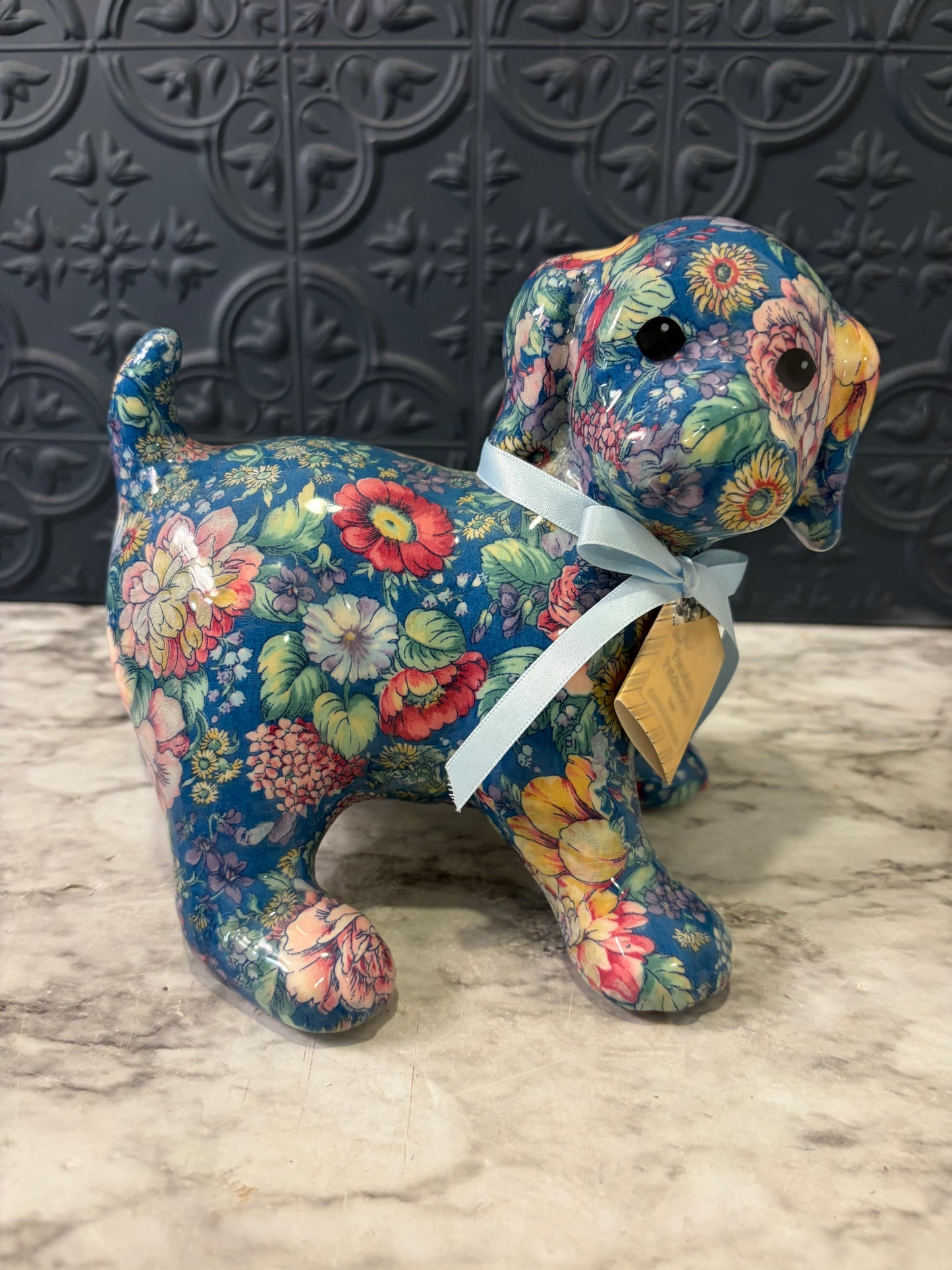 Porcelain Patchwork Dog