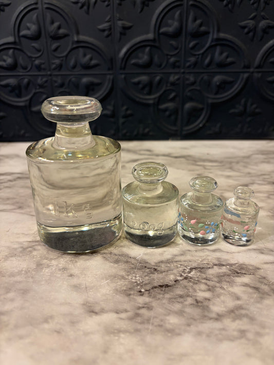 Vintage Glass Apothecary Weights