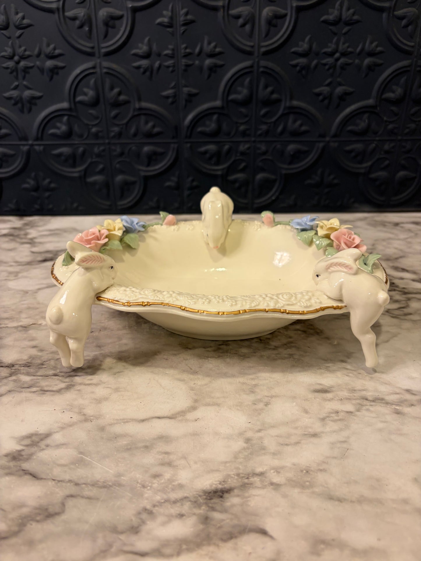 Bunny Porcelain Trinket Dish