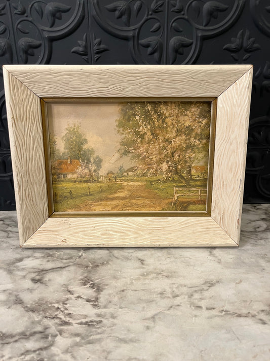 Vintage Print in Cream frame