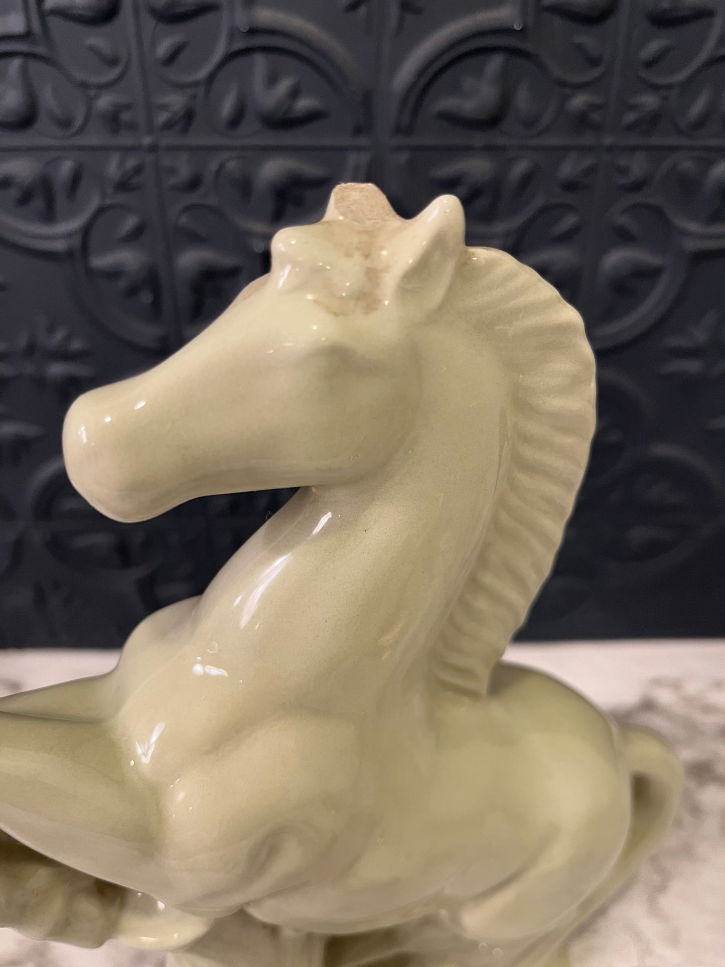 Light Green Ceramic Horse