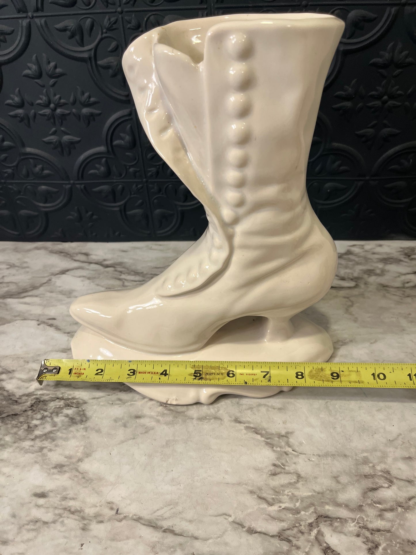 Vintage Ceramic Boot Vase AS IS