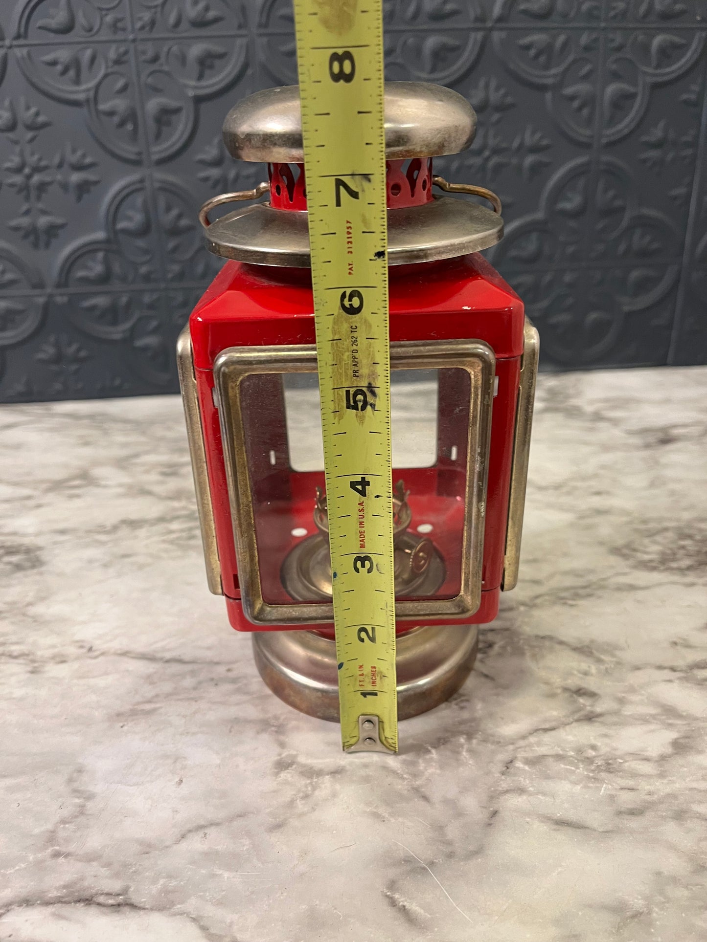 Vintage Red and Gold Lantern