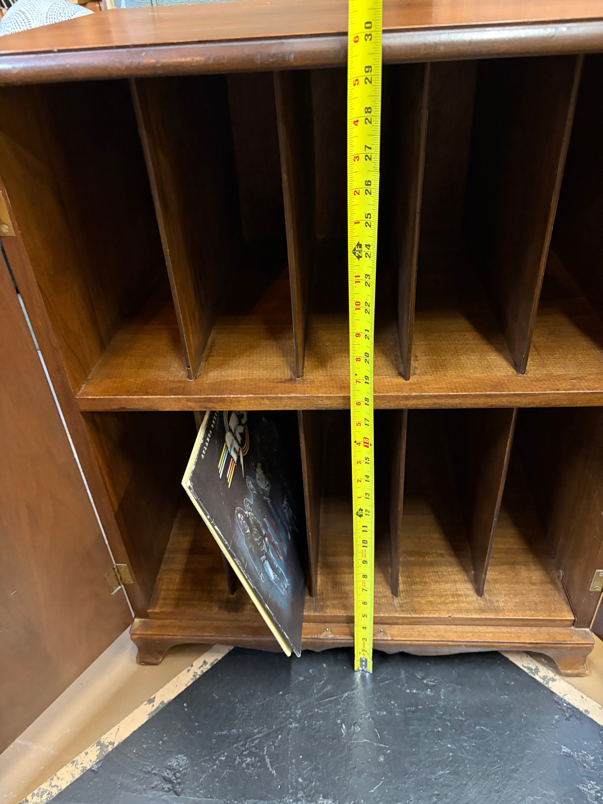 Mid Century Record Cabinet 30 x 24.5