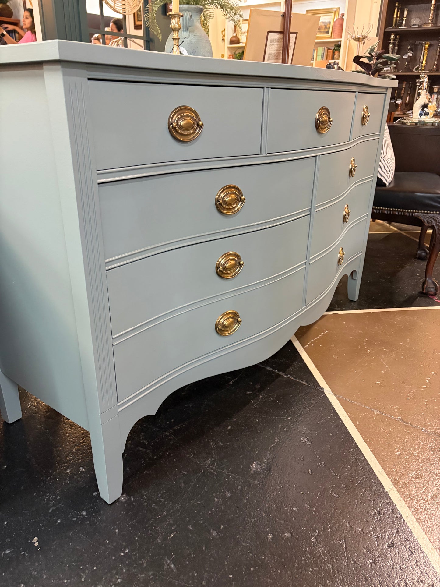Dixie 9 Drawer Painted Sage Dresser