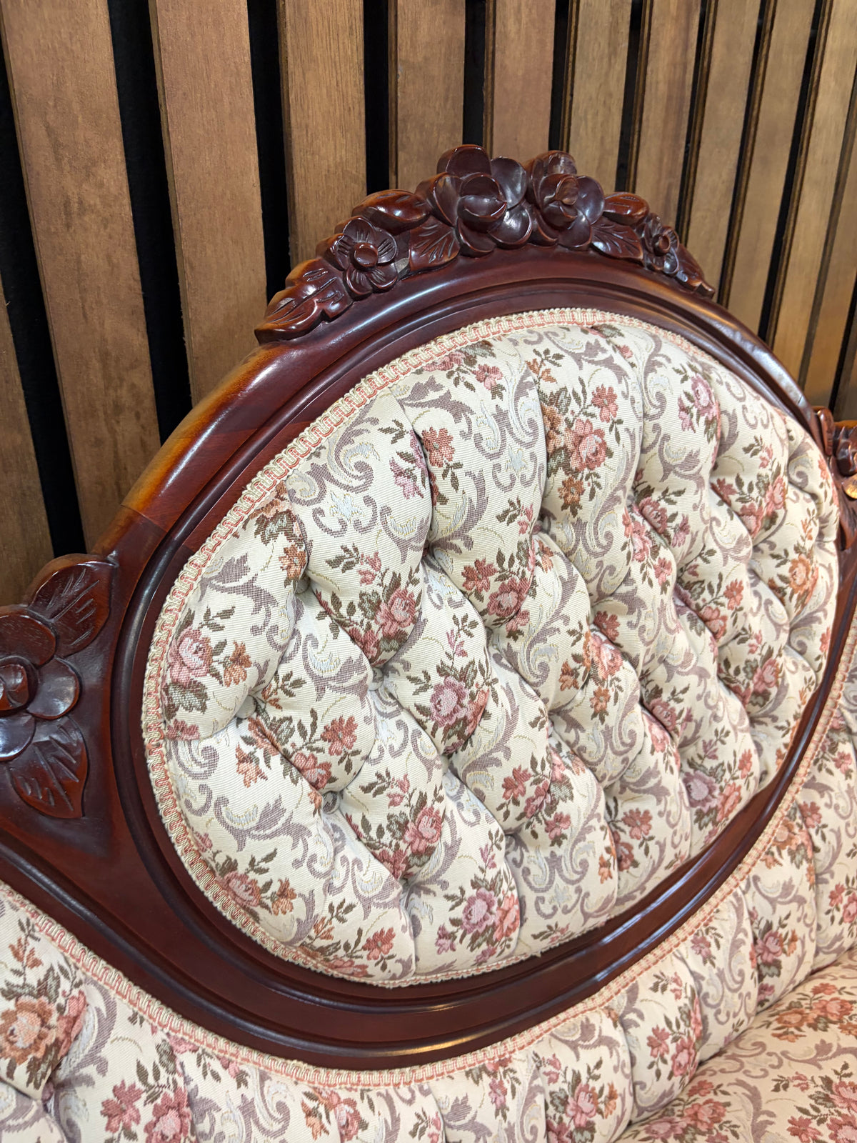 Vintage Kimball Floral Settee
