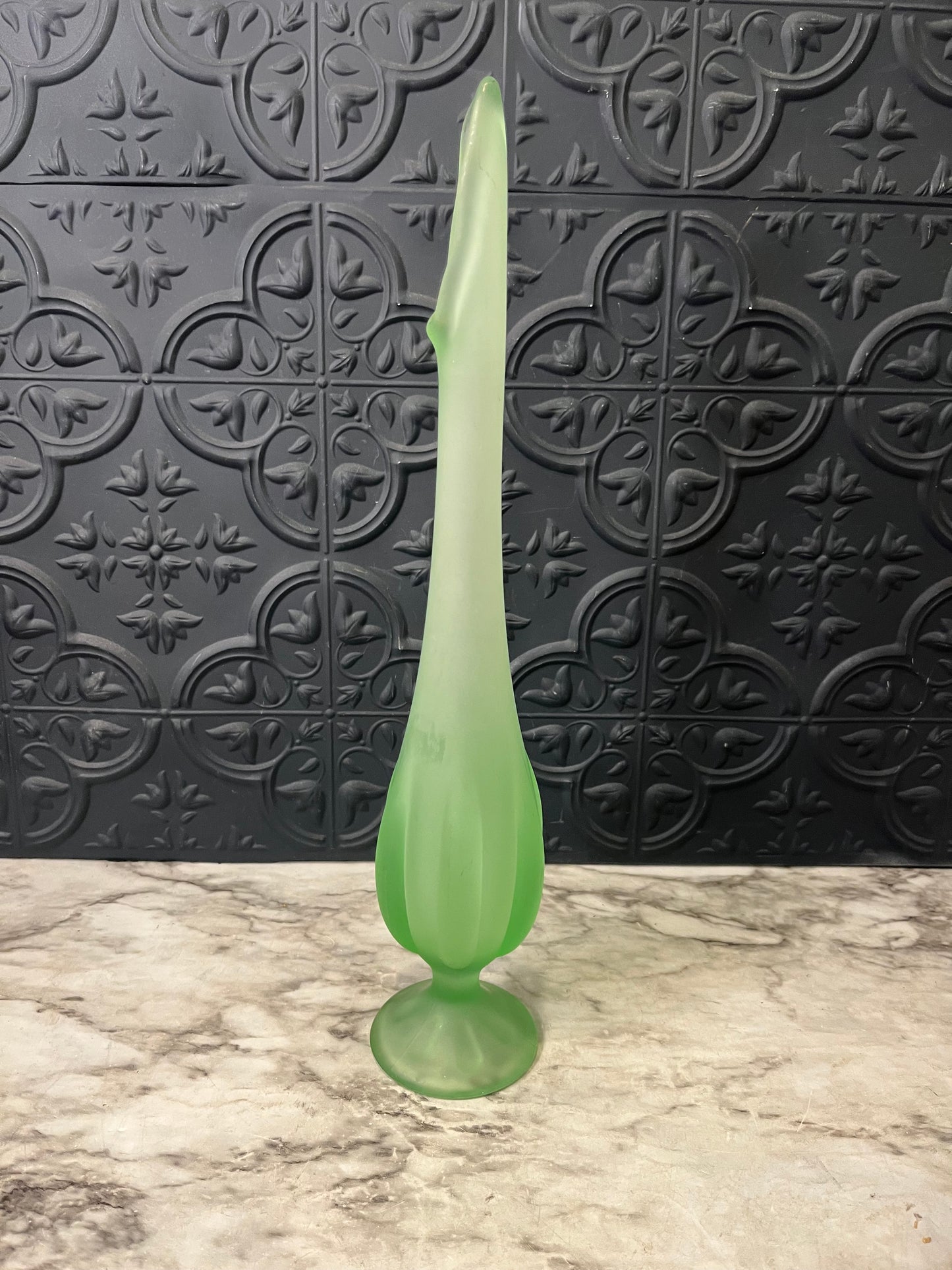 Viking Green Satin Swung Vase