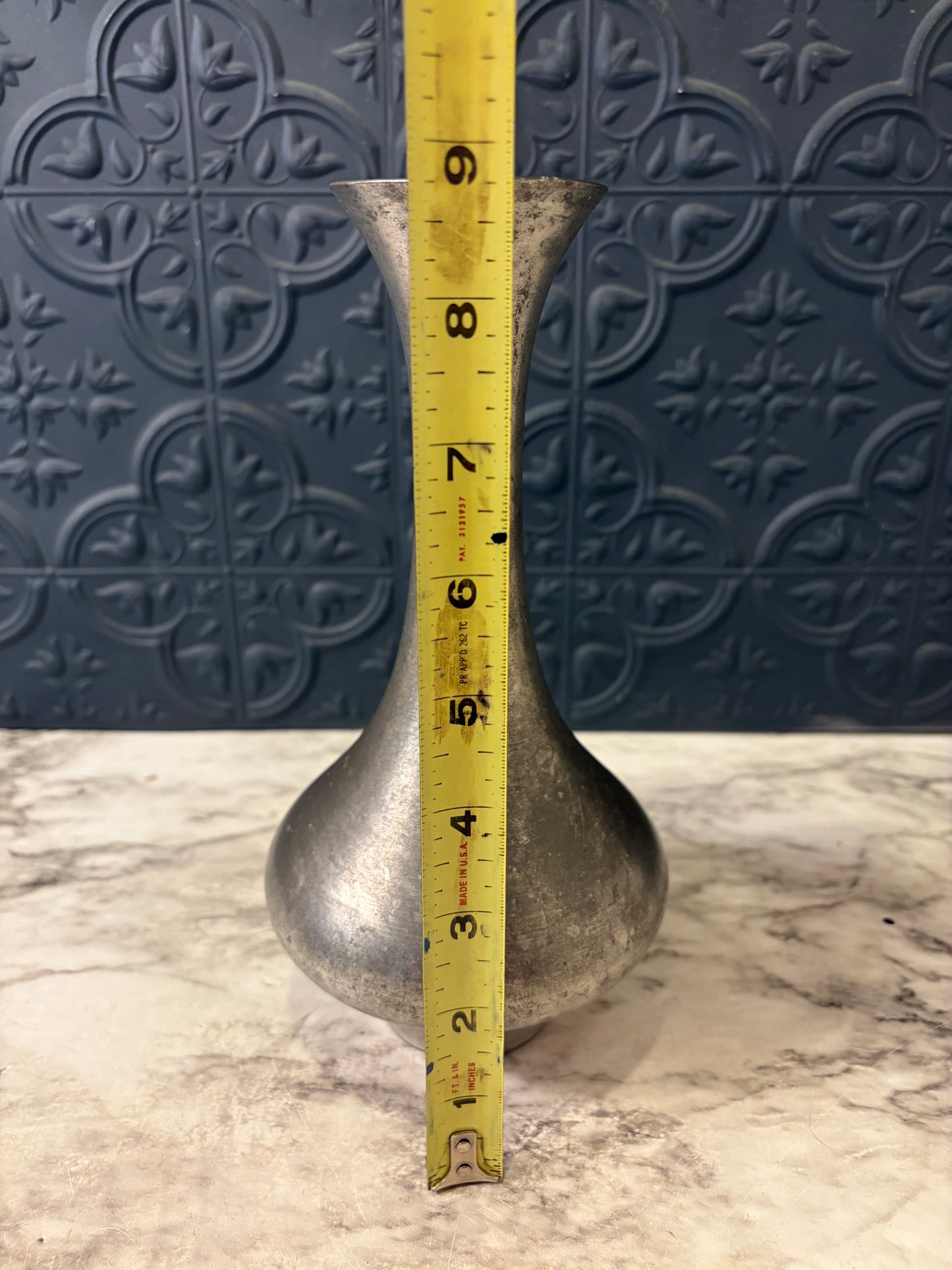 Vintage Selangor Pewter Vase