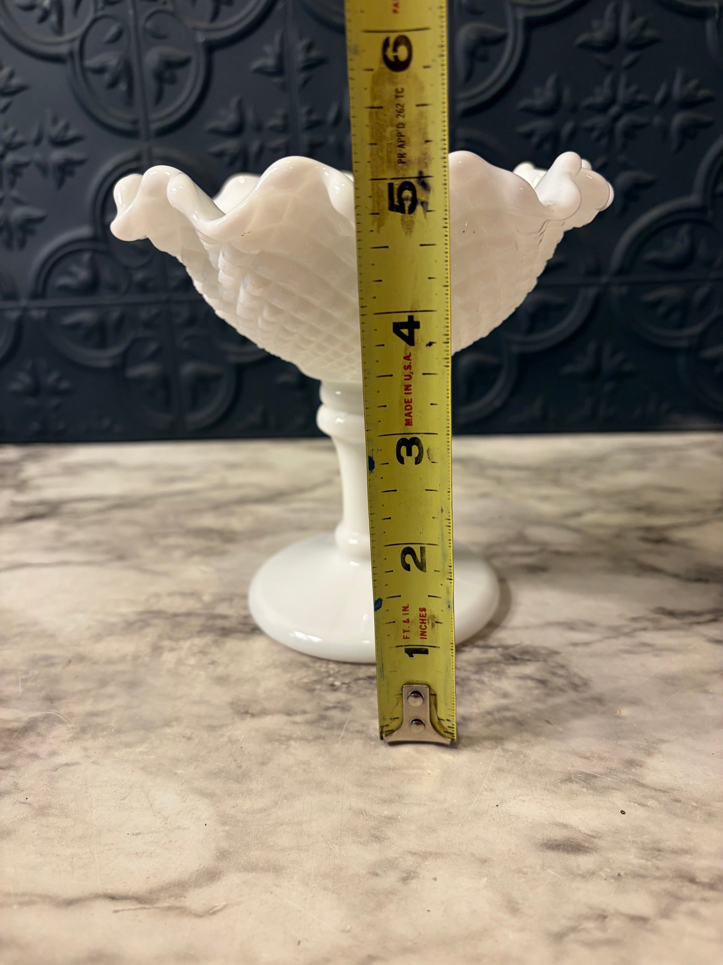 Westmoreland Milkglass Hobnail Pedestal