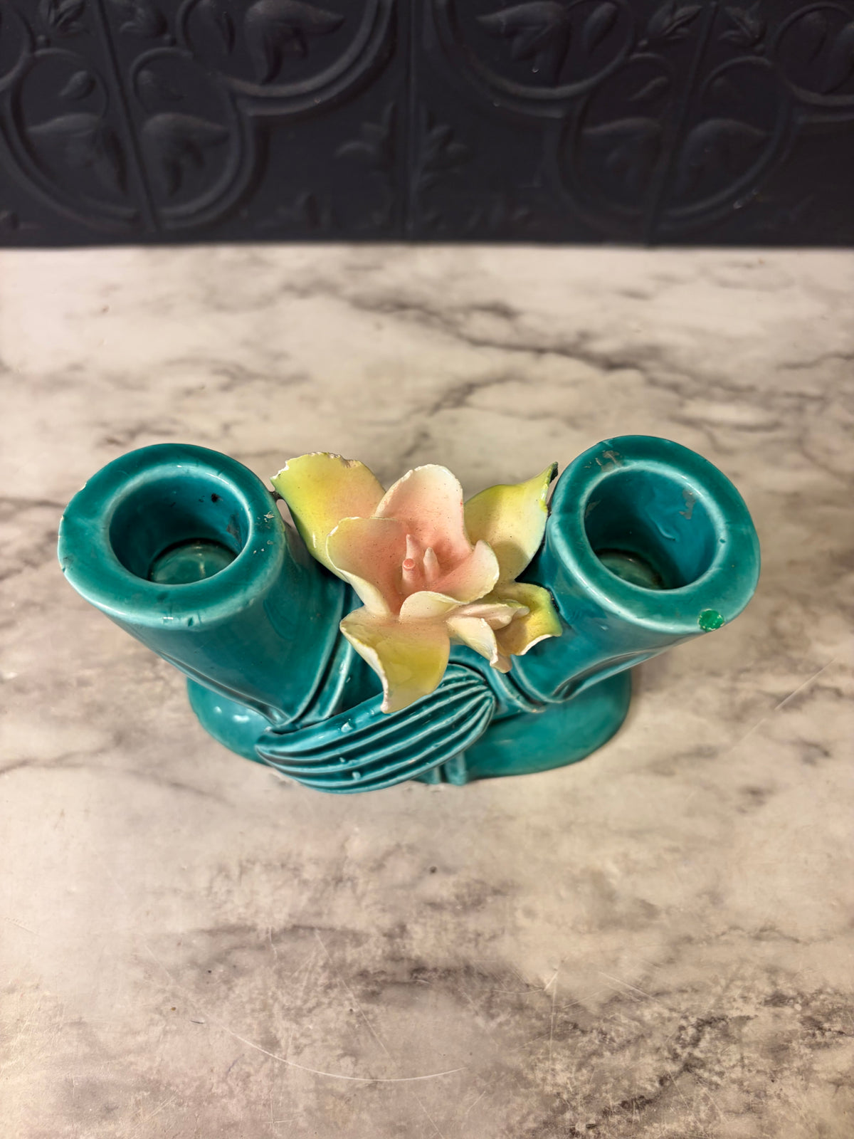 Bamboo and Lotus Candle Holder from Japan