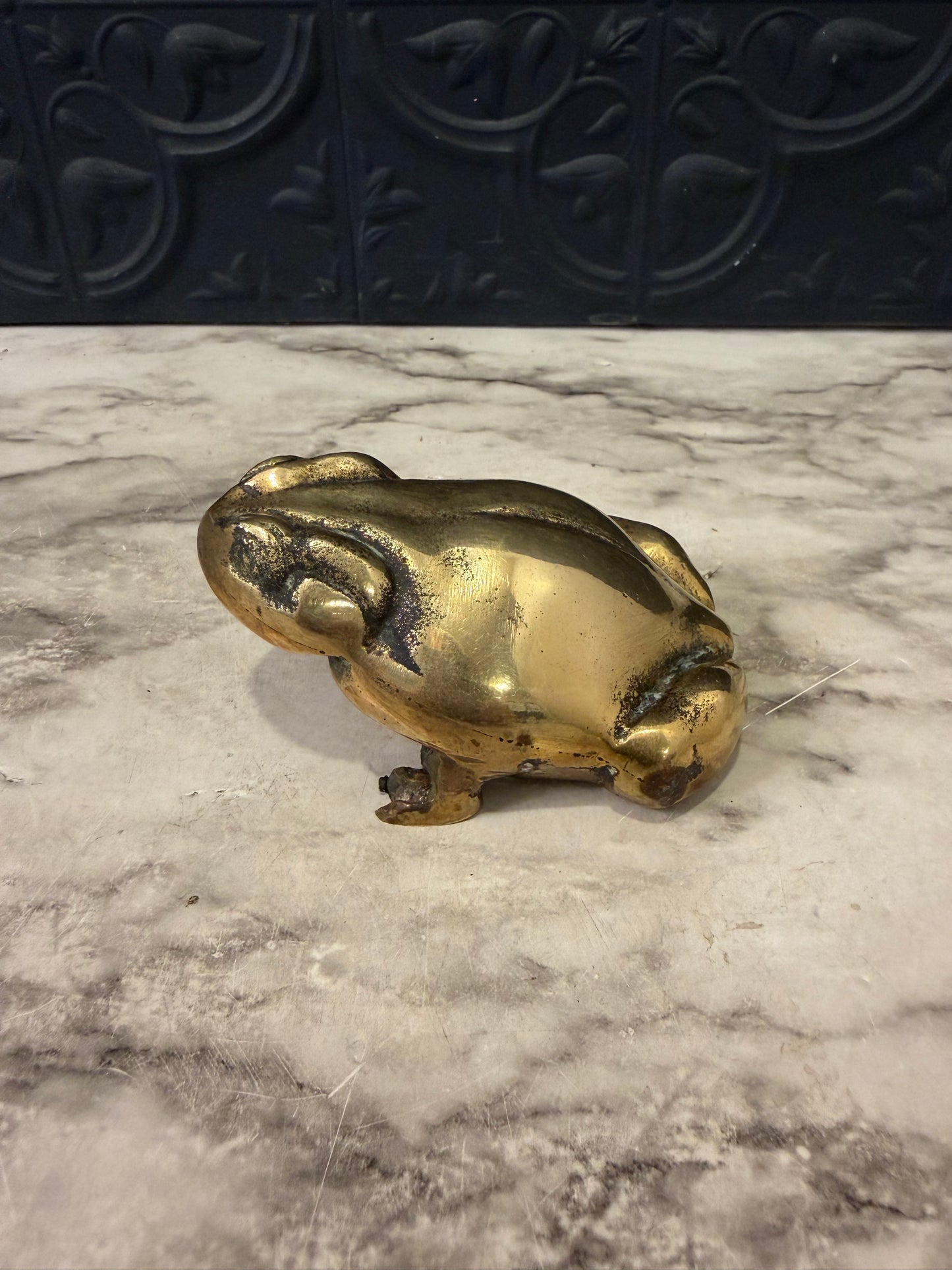 Small Brass Frog