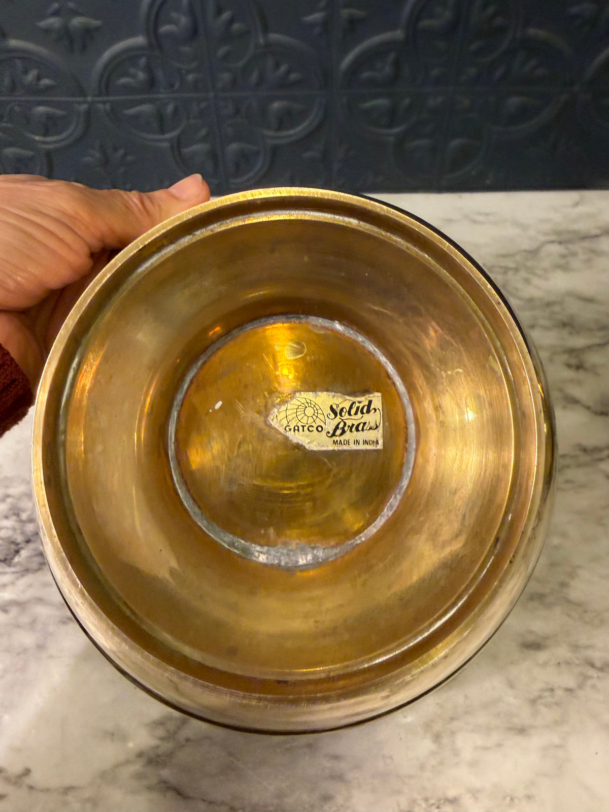 4" Brass Pedestal Bowl
