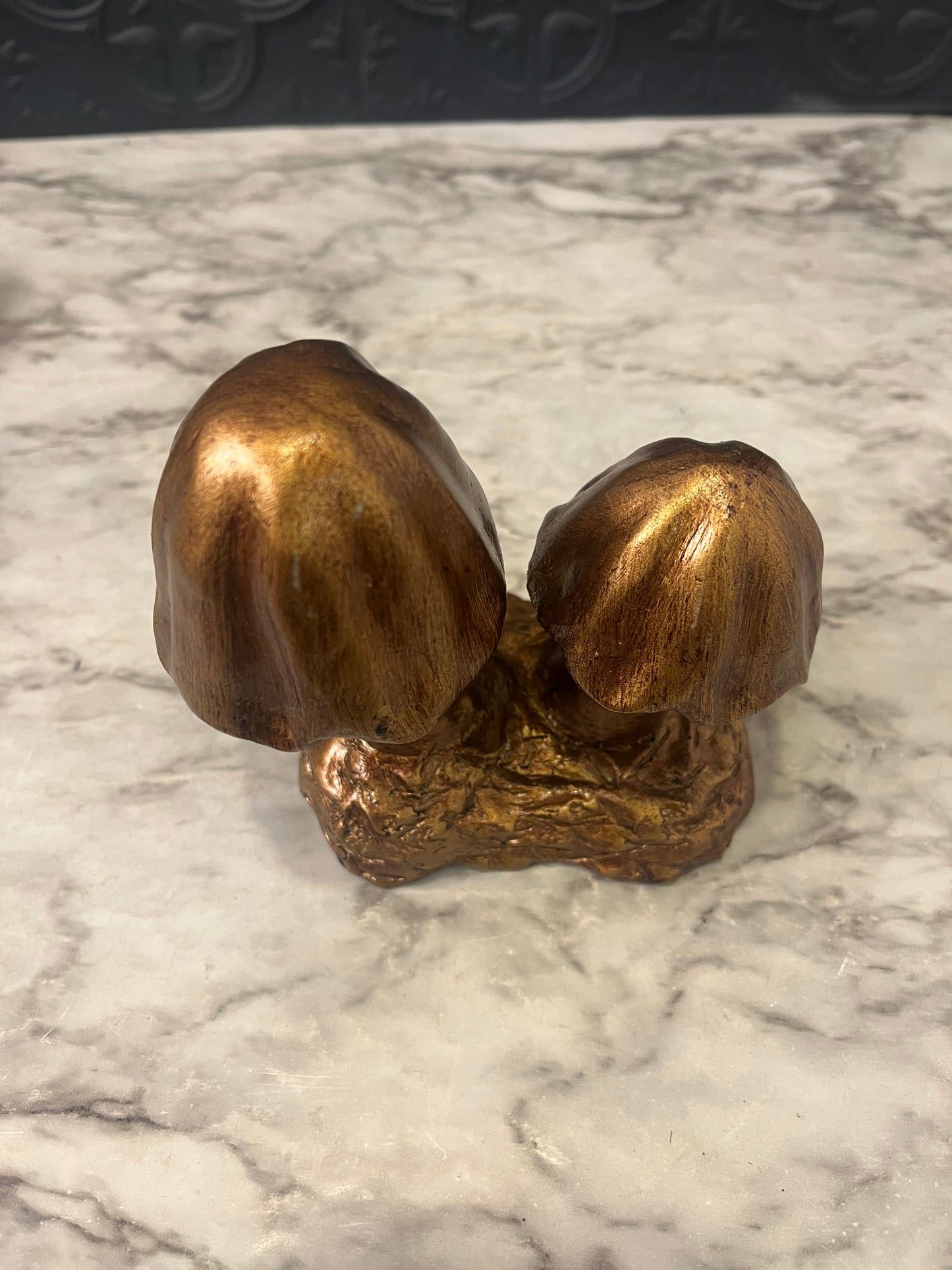 Gold Ceramic Mushrooms