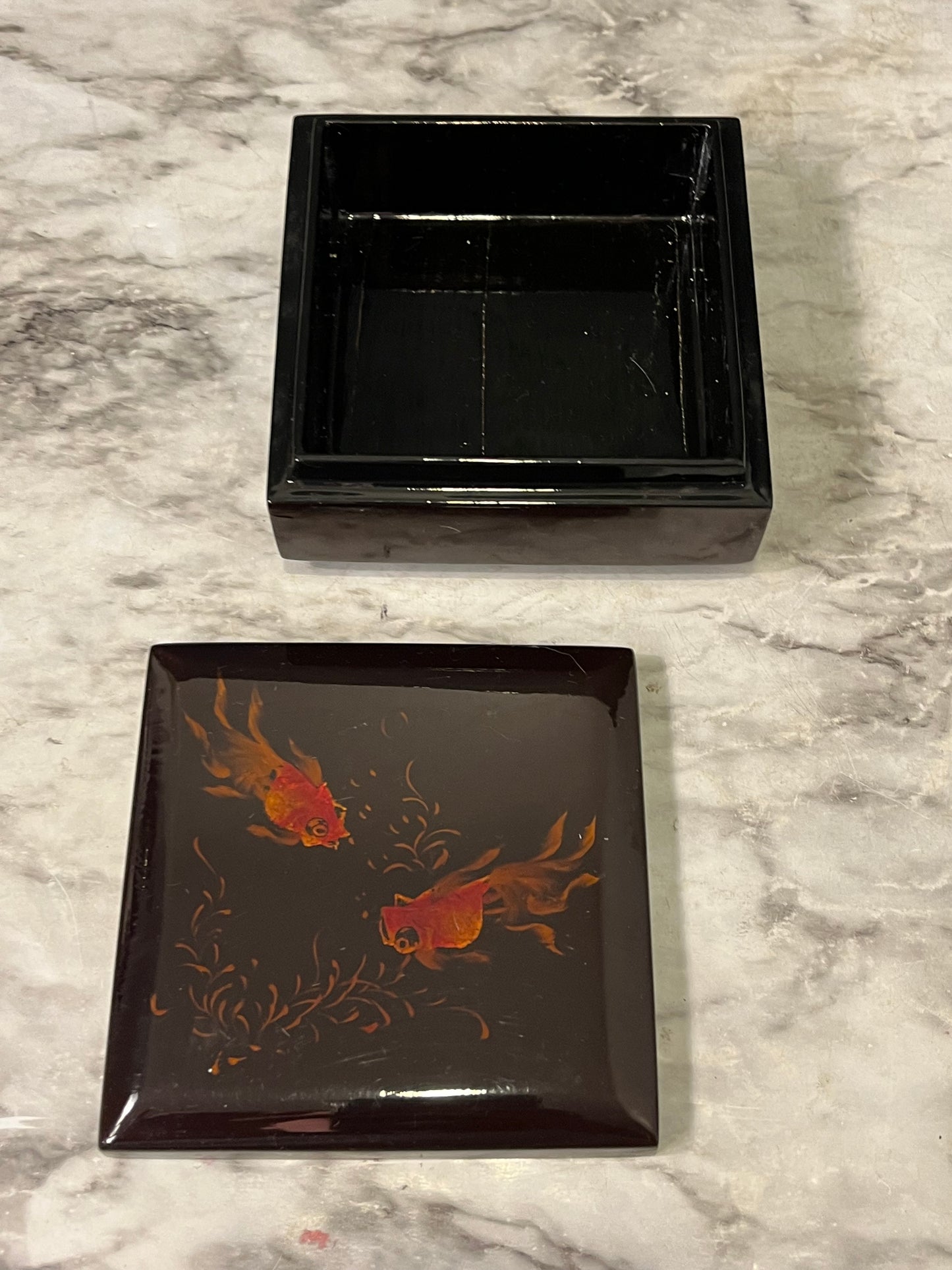 Laquer Box with Goldfish