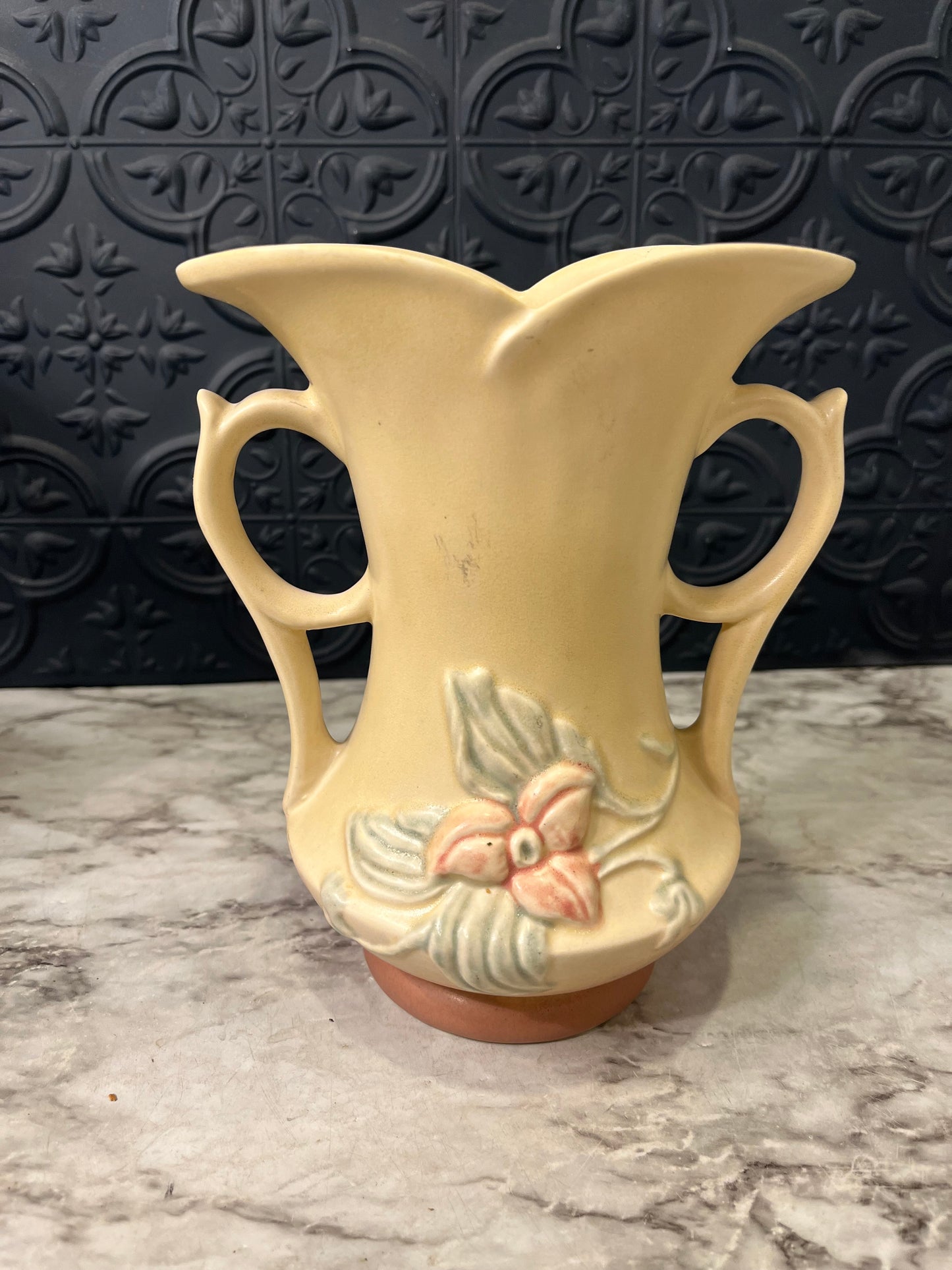Hull Pottery Wild Flower Double Handle Vase AS IS