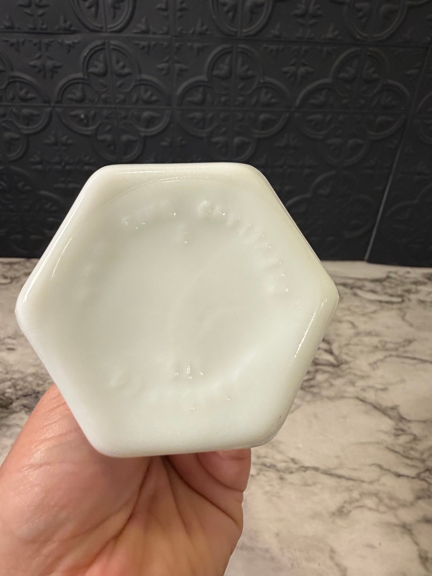 Milk Glass Bud Vase 6"