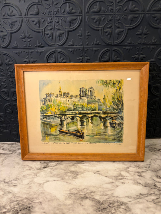 French Print Framed