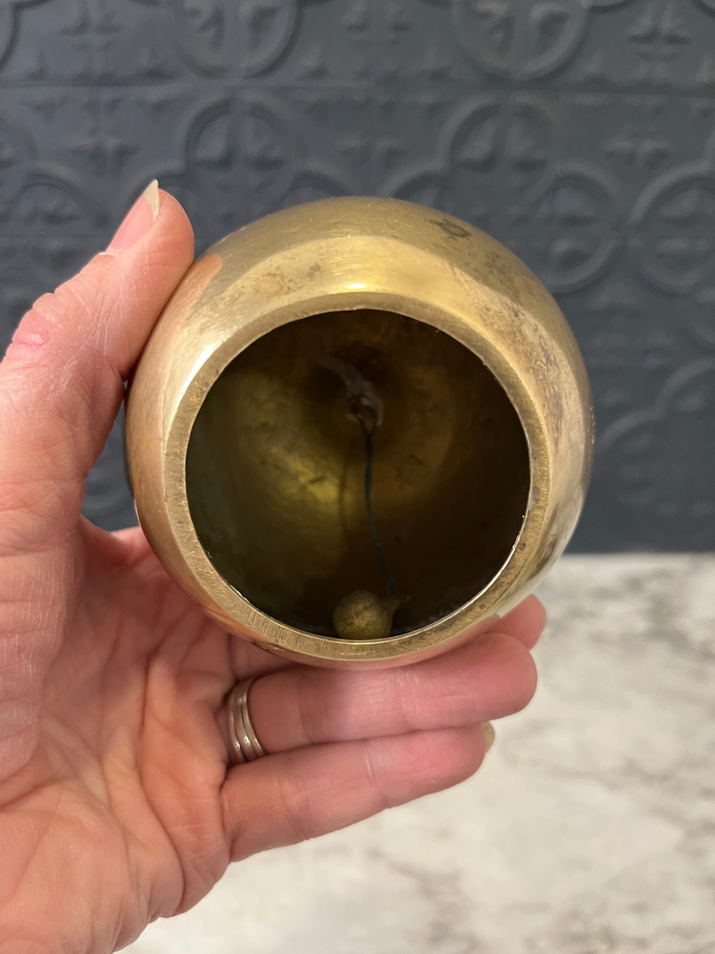 Brass Apple bell 3.75"