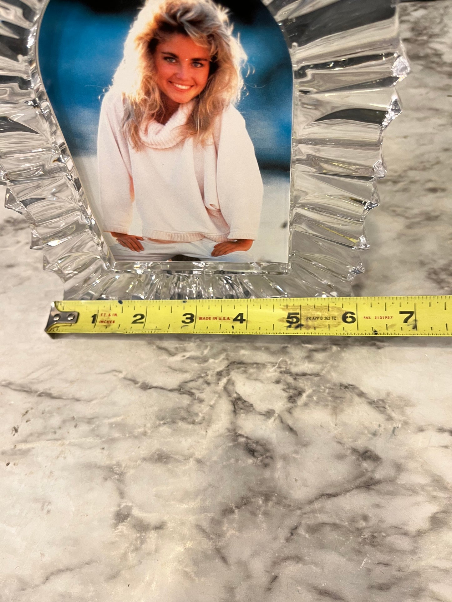 Crystal arch picture frame