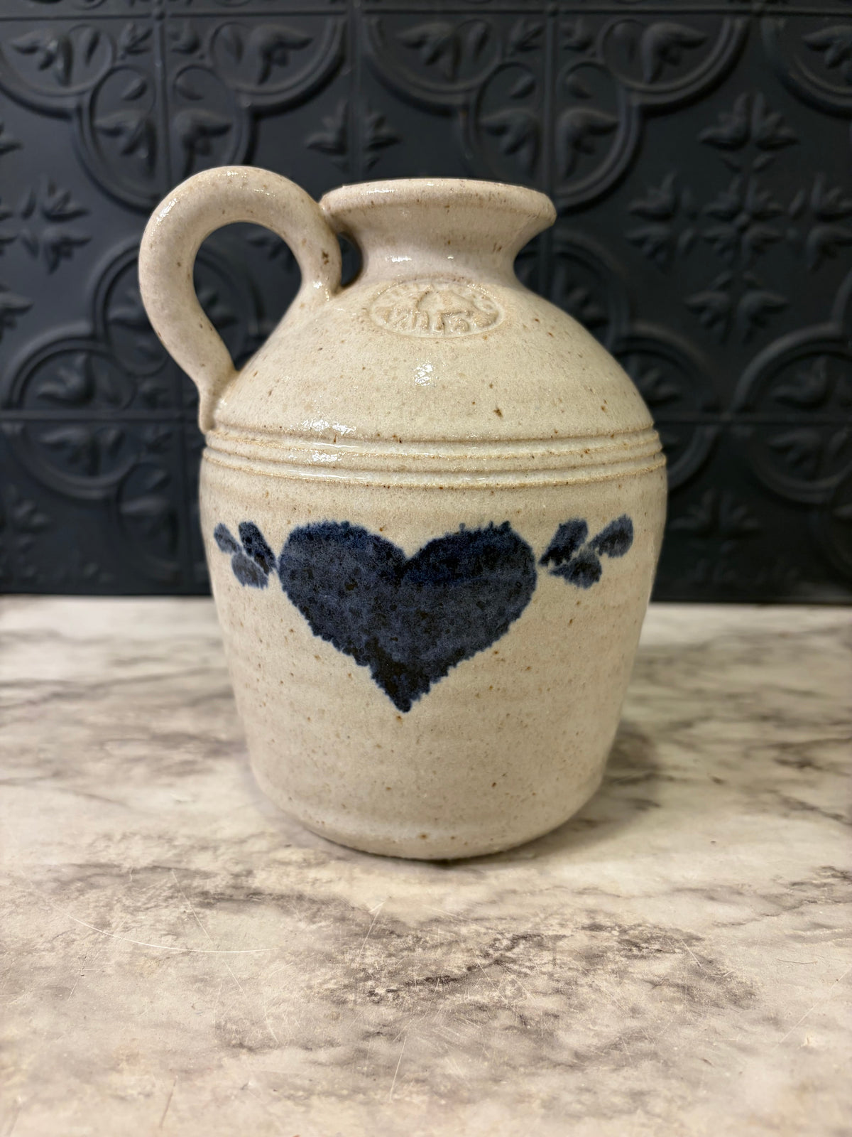 Pinewood Valle Pottery Jug with Heart