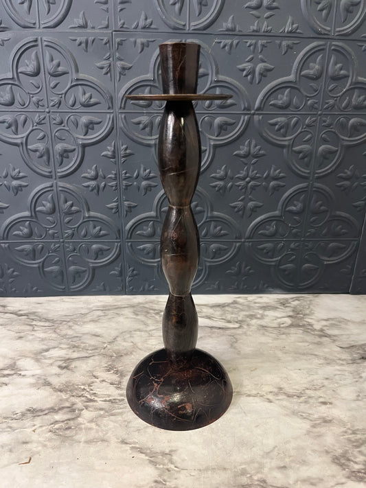 Brown Metal Candle Holder with Bubble style