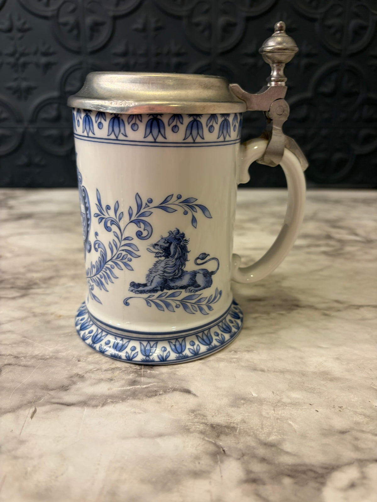 Blue and White Schrobenhausen Germany Stein