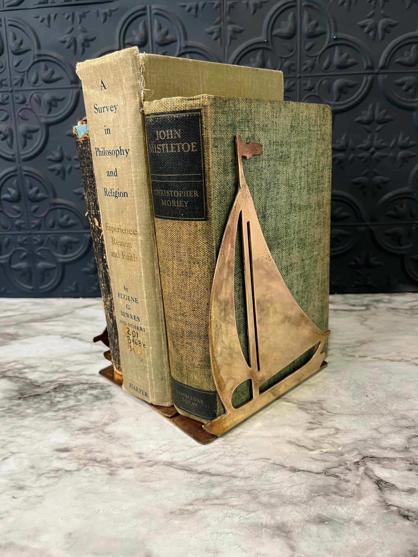 Brass Sailboat Bookends