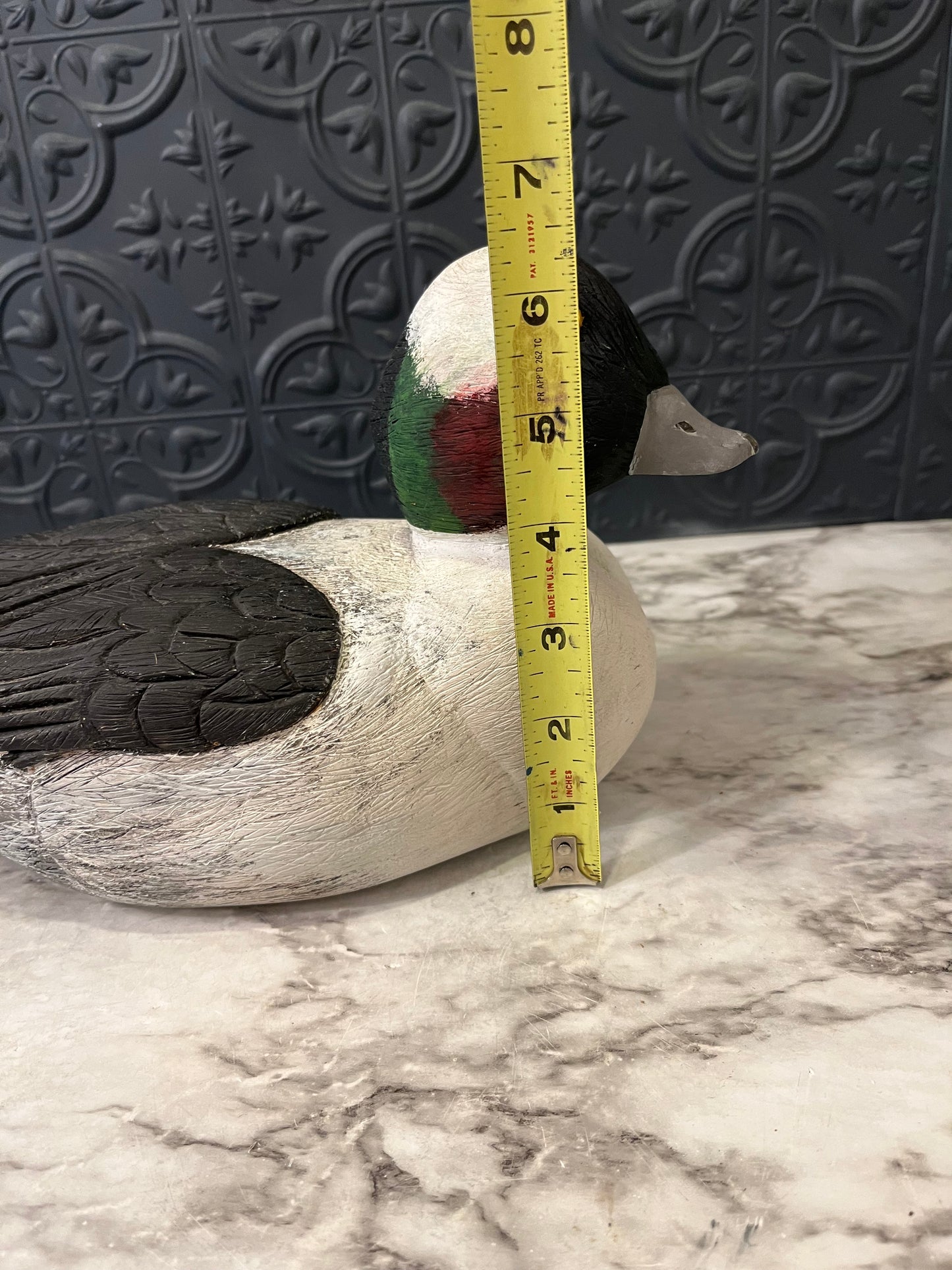 Wood Carved Bufflehead Duck
