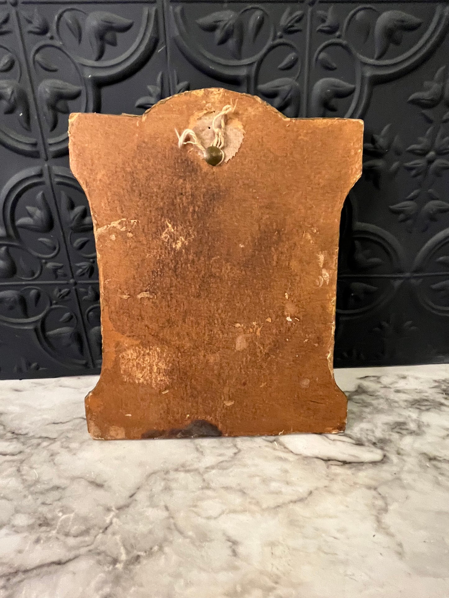 Lilac Print on Gold Wood