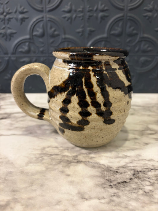 Brown and Tan Colorado Thrown Mug