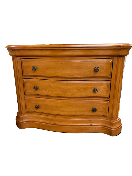 Three Drawer Light Pine Finished Dresser