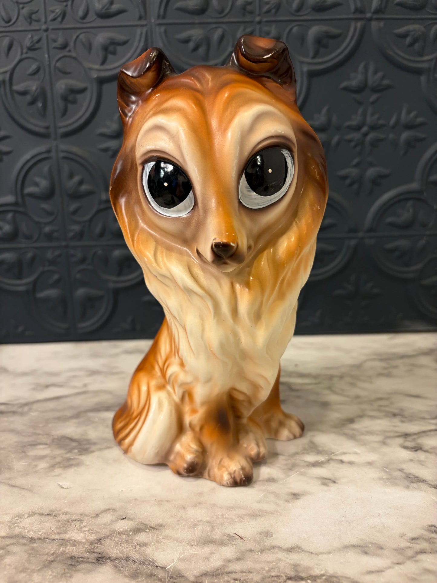 Big Eyed Collie Figure AS IS