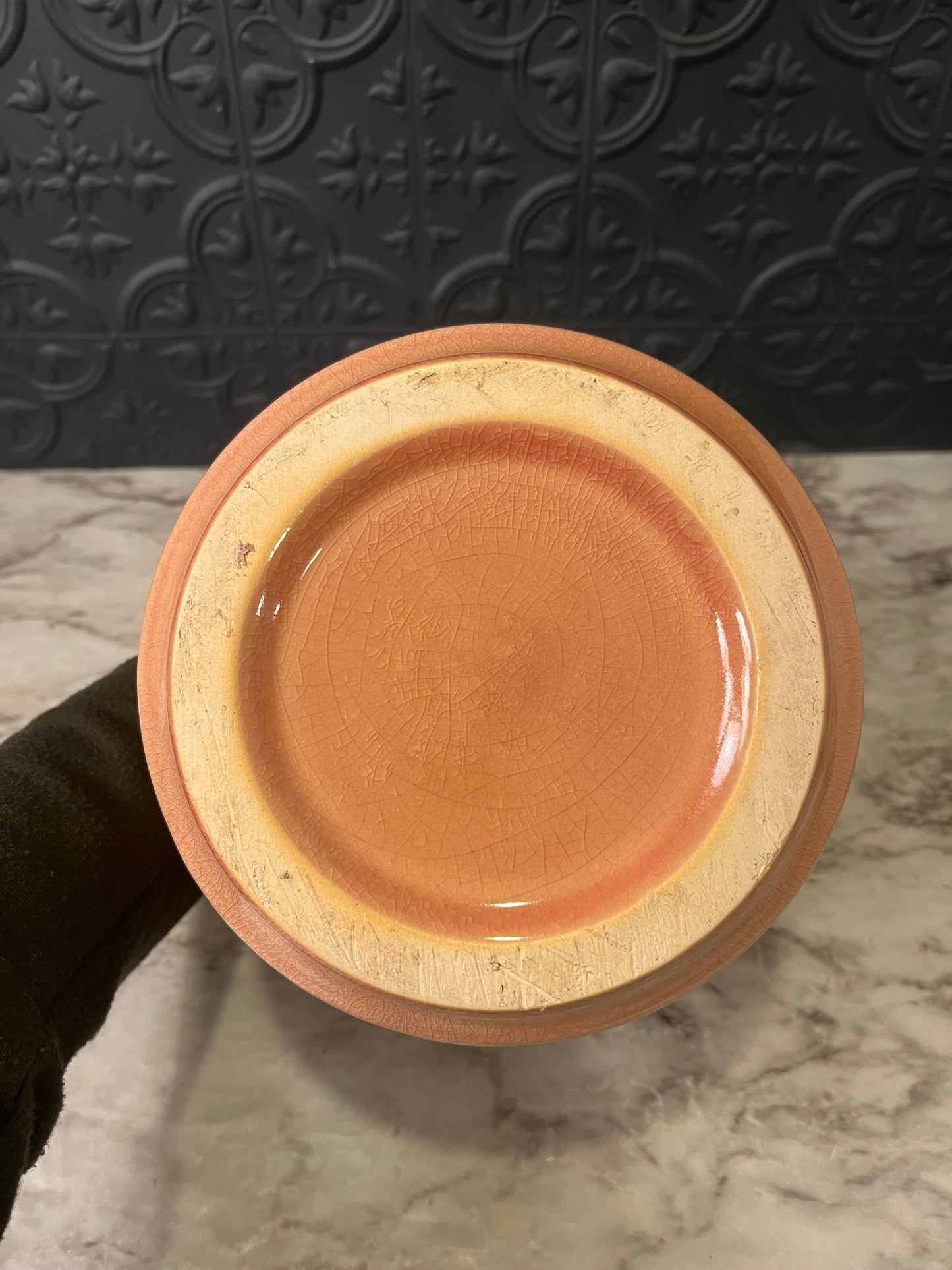 Peach Geometric pattern Planter