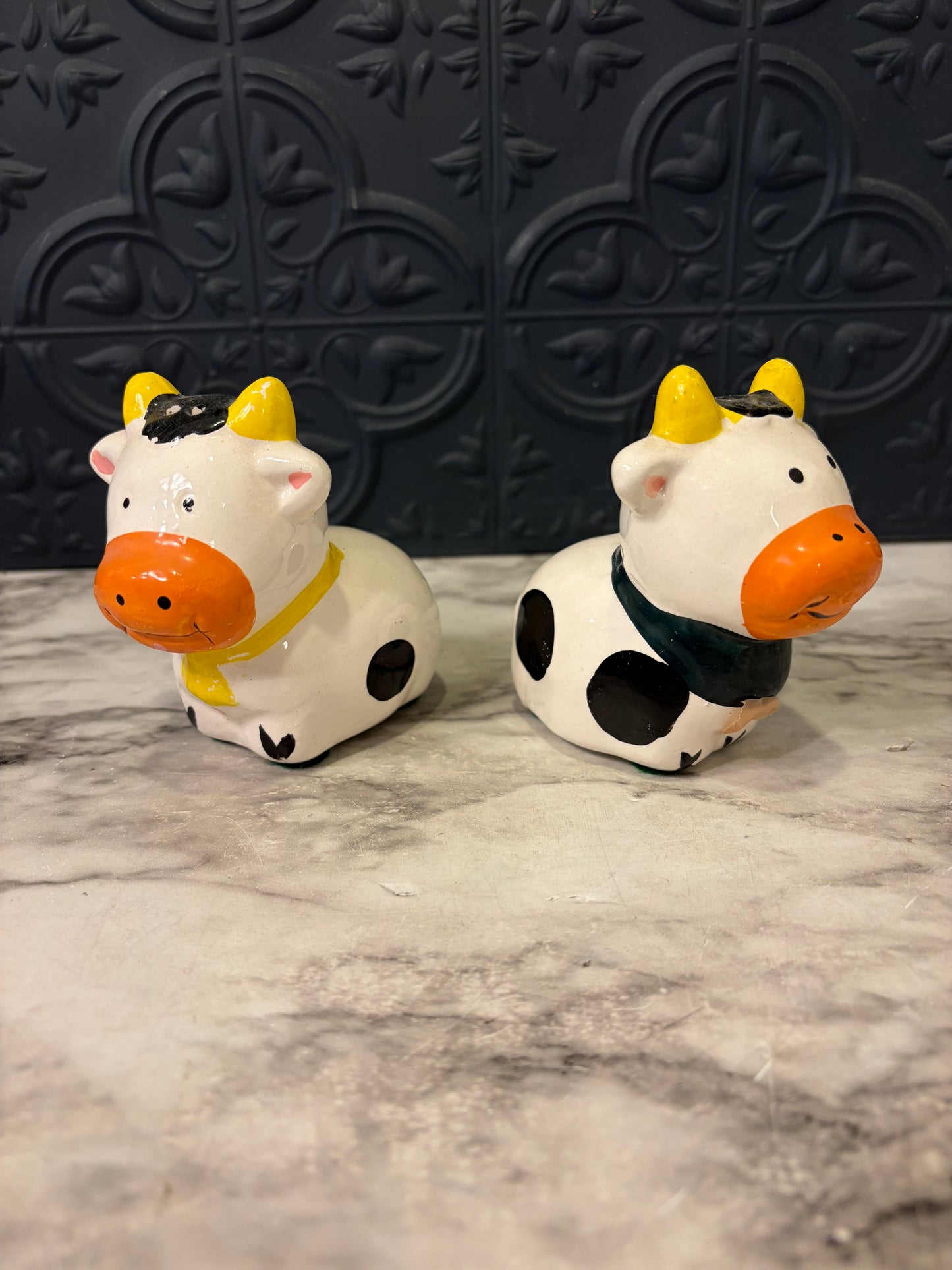 Cow Salt and Pepper Shakers