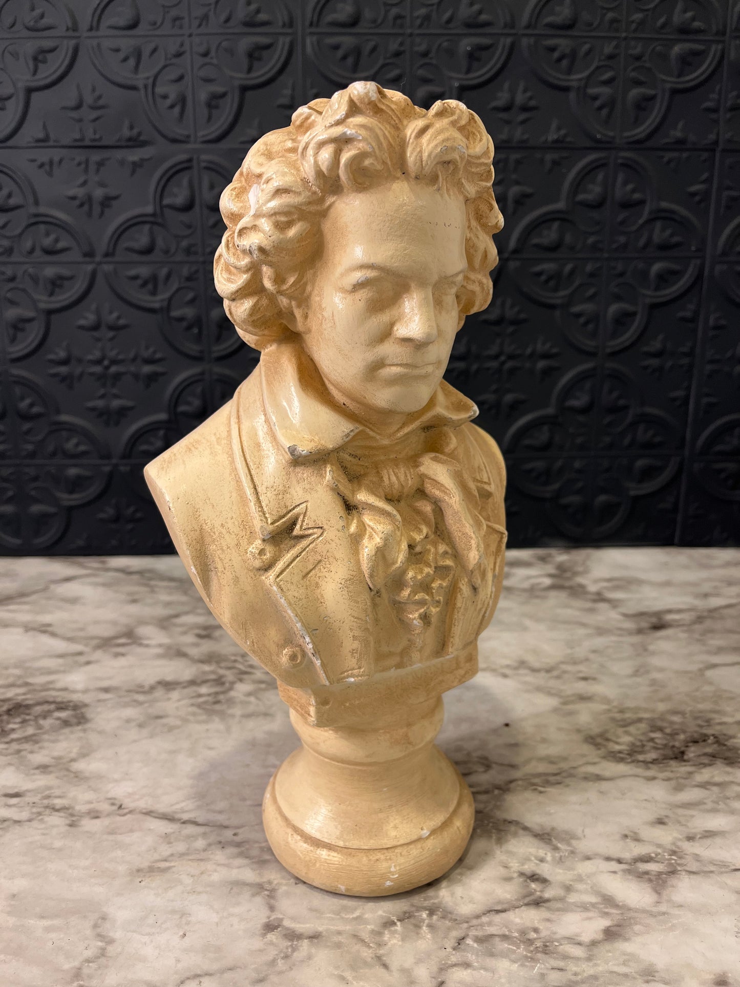 Cream Bust of Beethoven Plaster