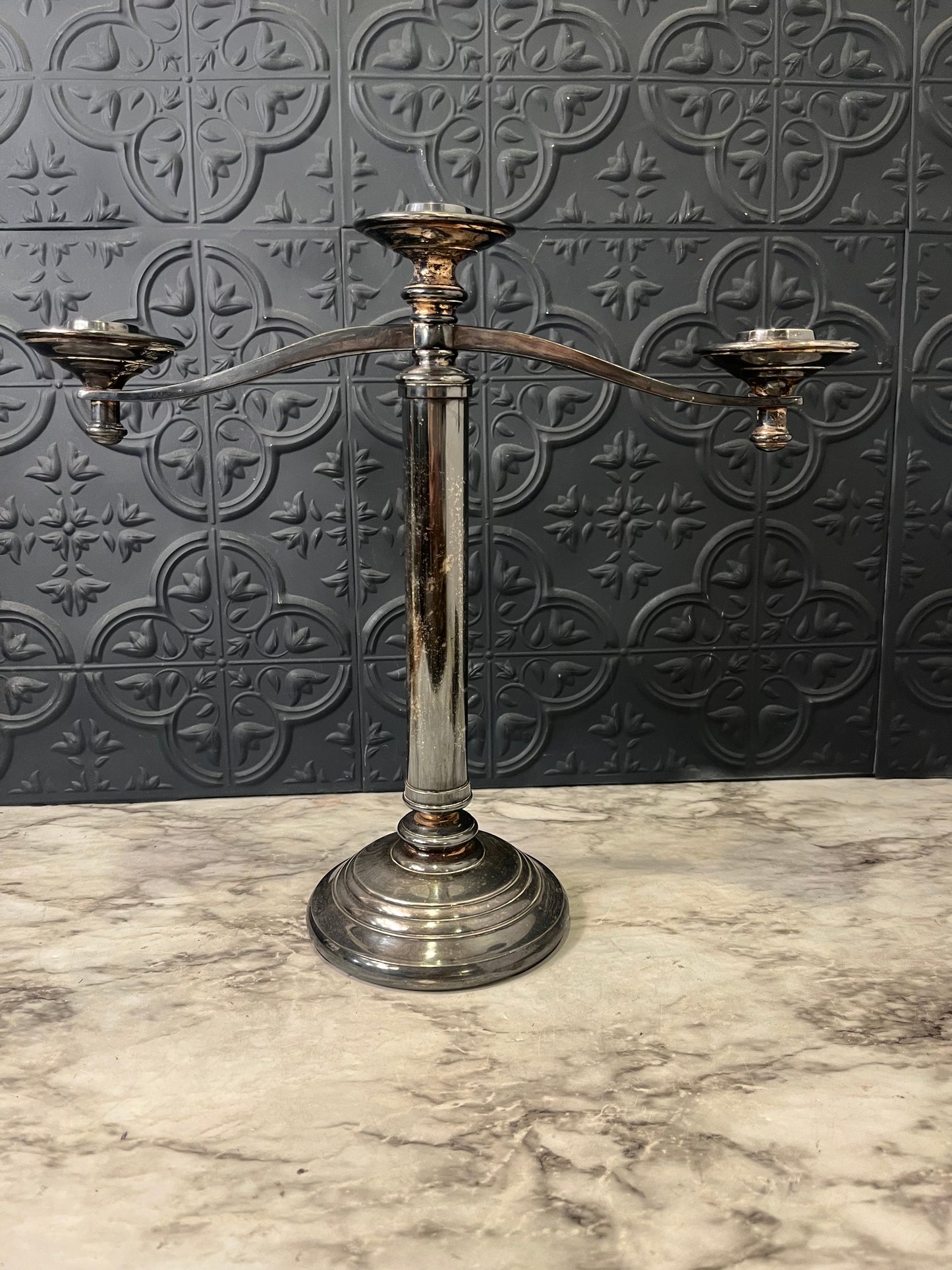 Restoration Hardware Silver Plate Candelabra