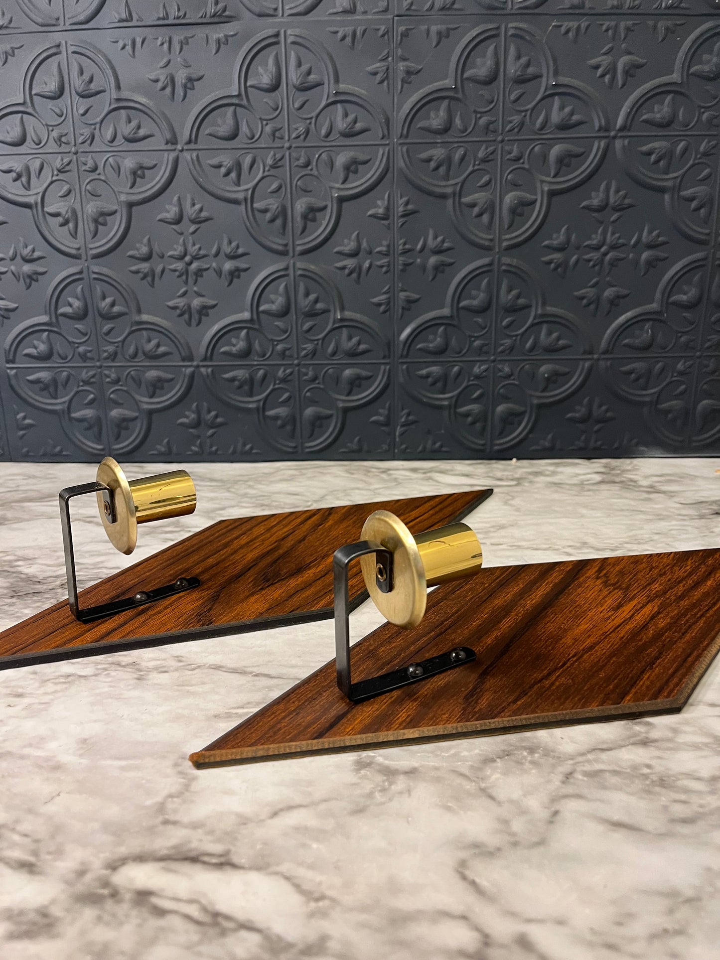 Diamond Laminate MCM Sconce x 2
