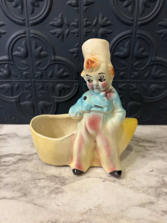 Dutch Boy with Yellow Shoe Planter