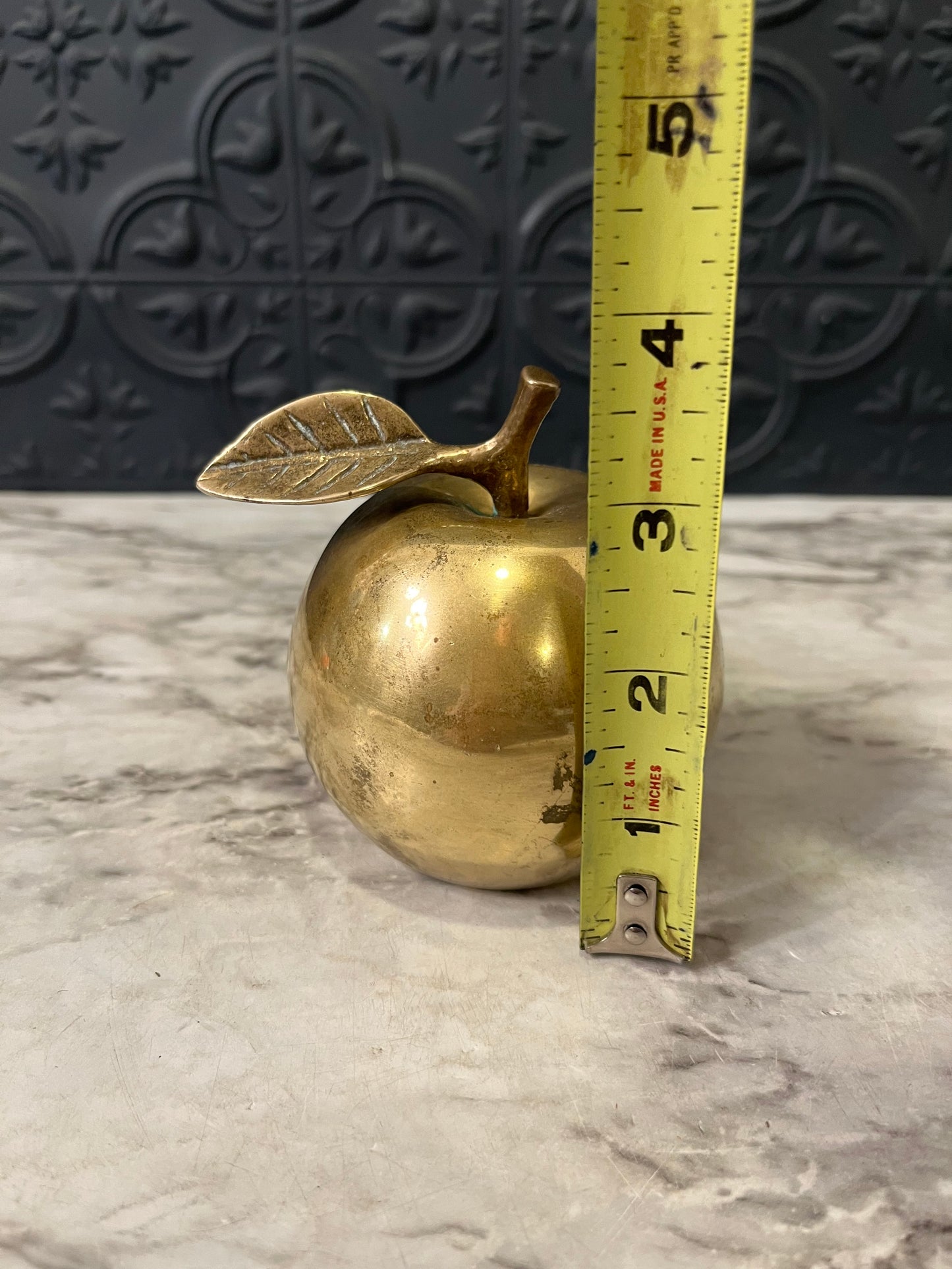 Brass Apple bell 3.75"