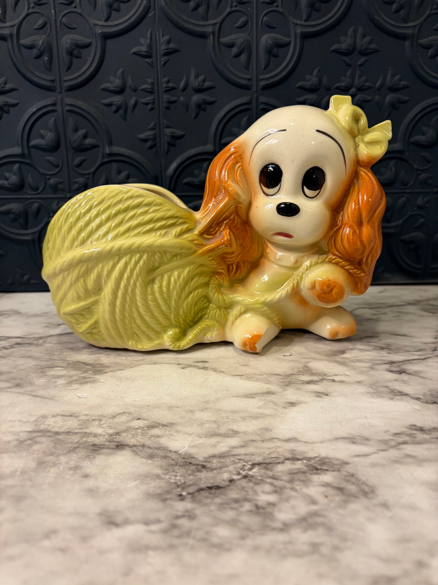 Hull Pottery Cocker Spaniel Planter AS IS
