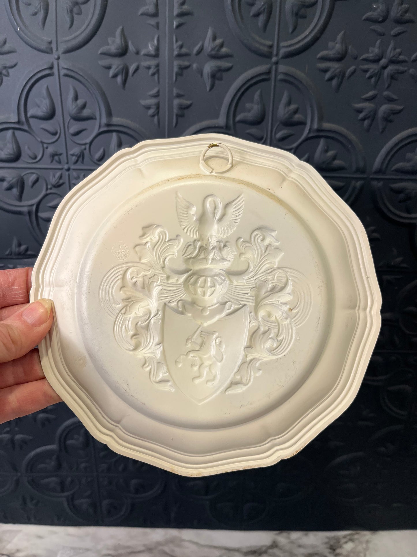 Cream Metal Coat of armor Plate