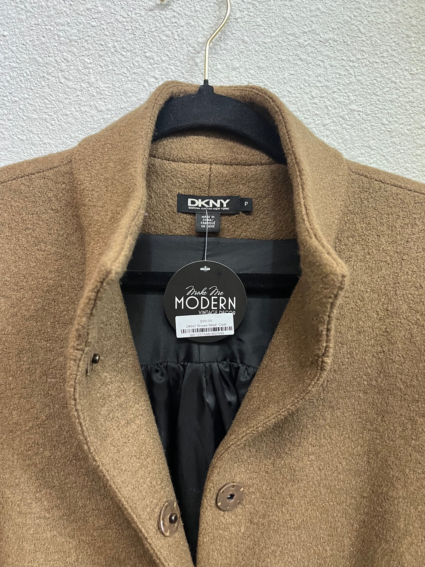 DKNY Brown Wool  Coat