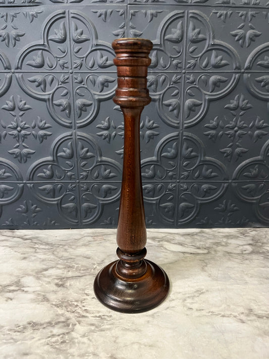 Charles Lester Wood Candlestick 10"
