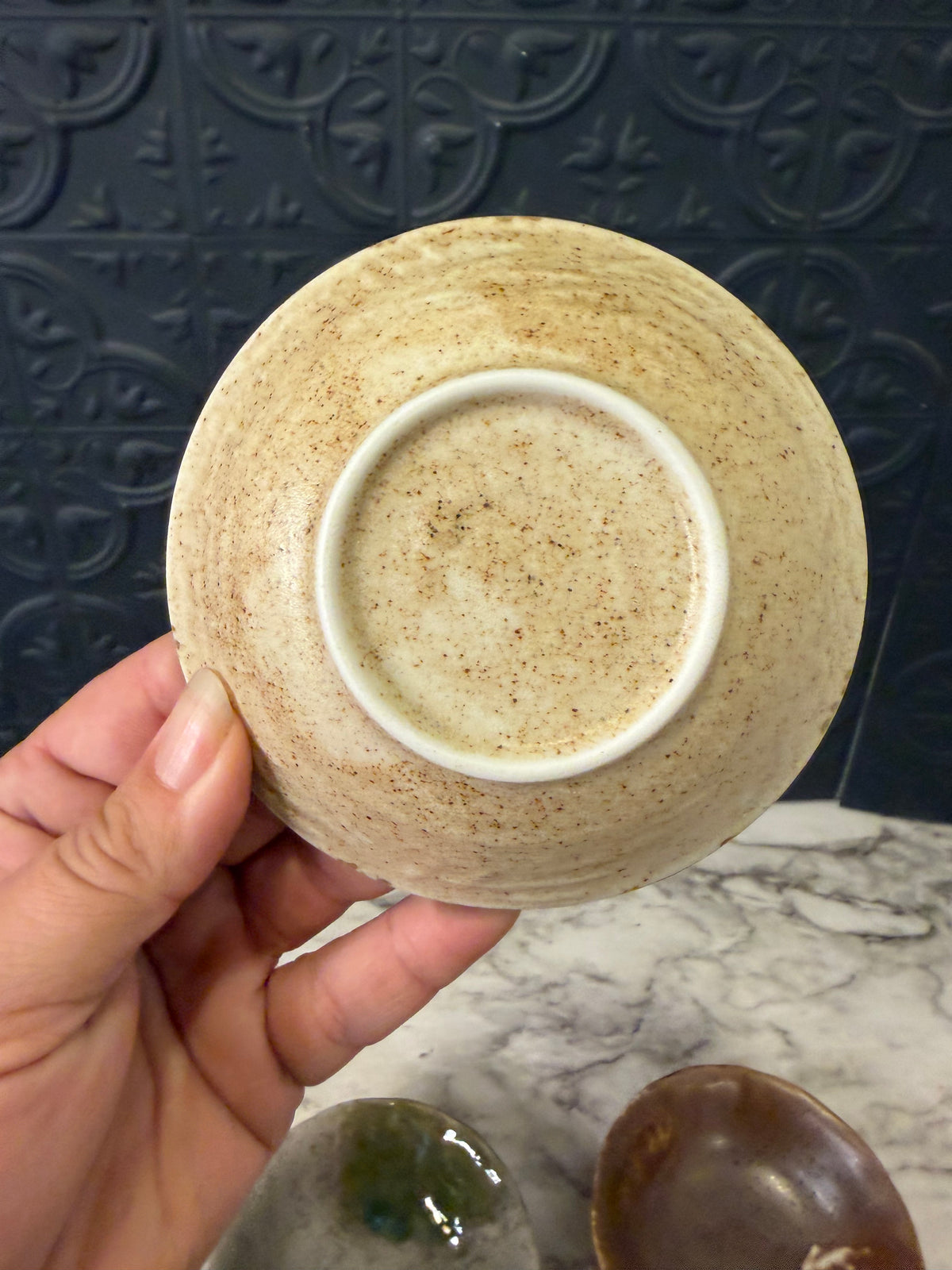 Stoneware Bowls Mismatch Set of 4