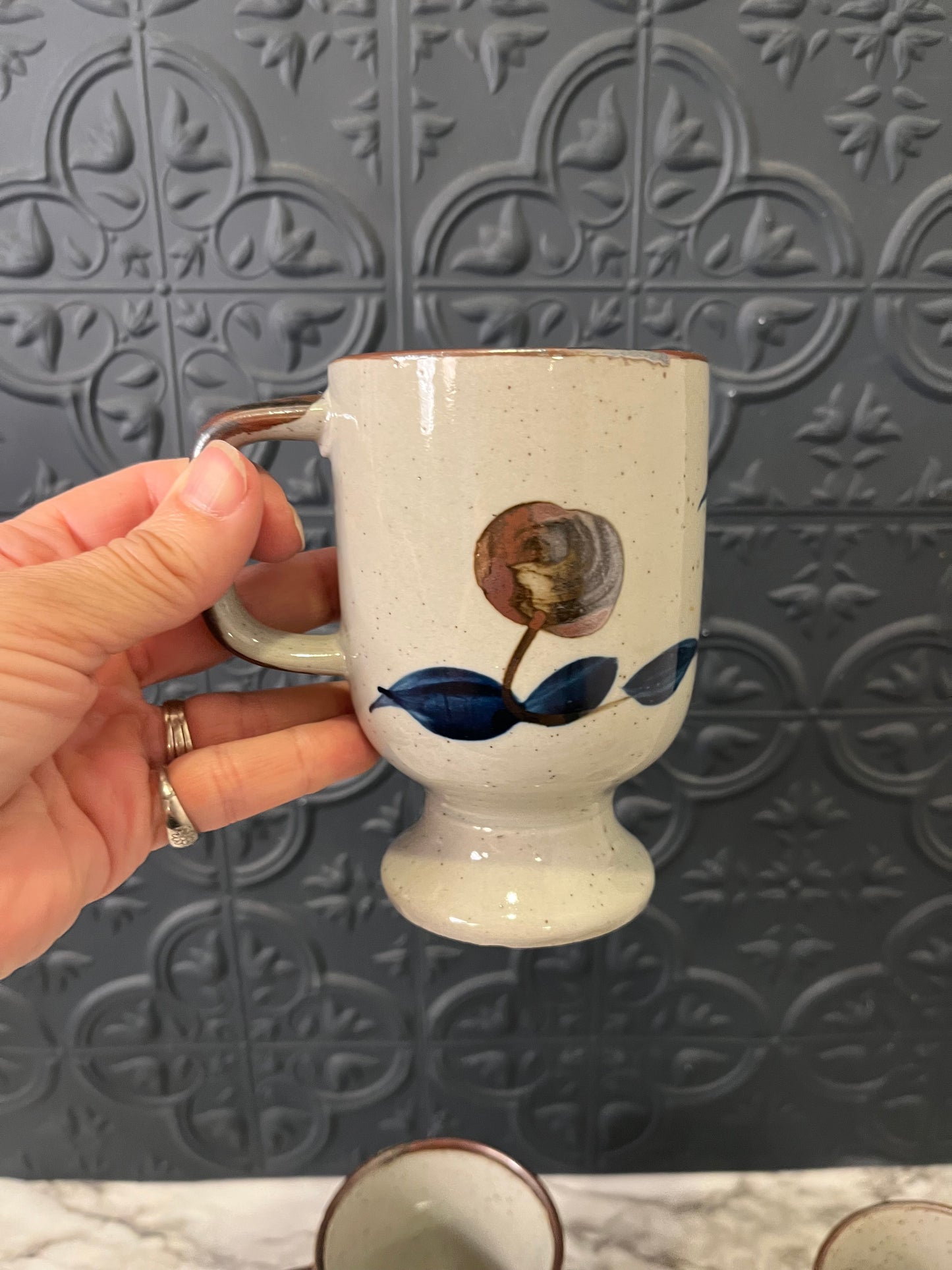 Set of 4 Japanese Flower Mugs
